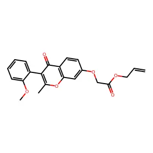 Prop-2-enyl 2-[3-(2-methoxyphenyl)-2-methyl-4-oxochromen-7-yl]oxyacetate structure
