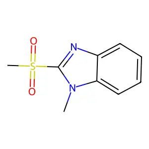 1H-benzimidazole, 1-methyl-2-(methylsulfonyl)- structure