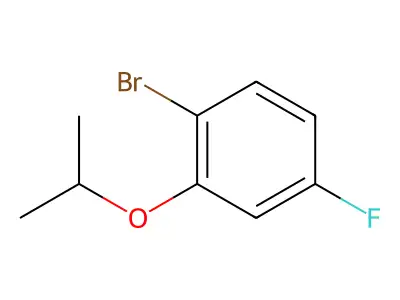 2-Bromo-4-fluoro-1-isopropoxybenzene structure