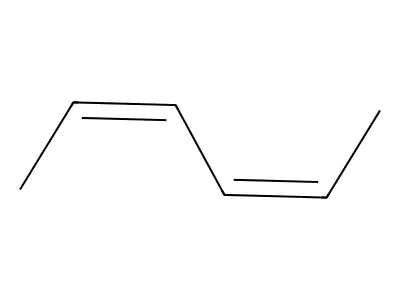trans,trans-2,4-Hexadiene structure