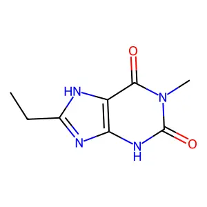 8-Ethyl-1-methyl-3,7-dihydropurine-2,6-dione structure