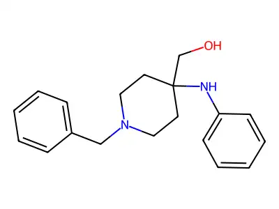 1-Benzyl-4-(phenylamino)piperidine-4-methanol structure