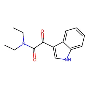 N,N-Diethyl-2-(1H-indol-3-yl)-2-oxoacetamide structure