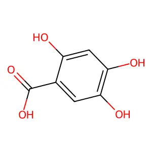 2,4,5-Trihydroxybenzoic acid structure