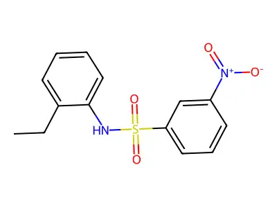 N-(2-ethylphenyl)-3-nitrobenzenesulfonamide structure