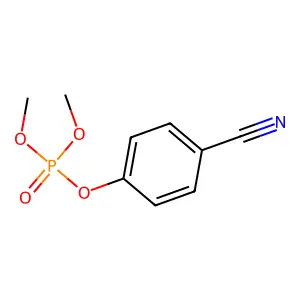 4-氰苯基二甲基磷酸酯 structure