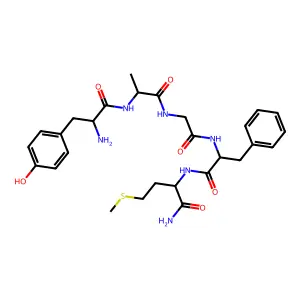 2-丙氨酸-蛋氨酸脑啡肽酰胺 structure