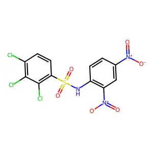 2,3,4-Trichloro-N-(2,4-dinitrophenyl)benzene-1-sulfonamide structure