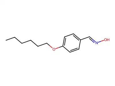 Benzaldehyde, 4-(hexyloxy)-, oxime structure