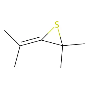 Thiirane, 2,2-dimethyl-3-(1-methylethylidene)- structure