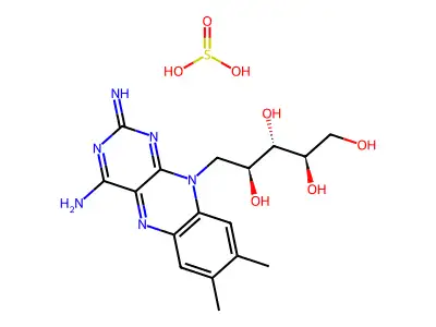 2(4)-Imino-4(2)-amino-2,4-dideoxyriboflavin structure
