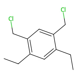 Benzene, 1,5-bis(chloromethyl)-2,4-diethyl- structure