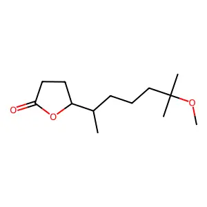 2(3H)-Furanone, dihydro-5-(5-methoxy-1,5-dimethylhexyl)- structure