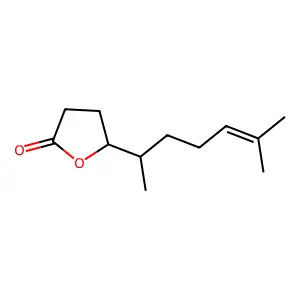 Citronellene lactone structure
