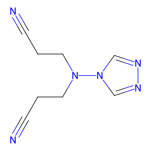 3,3'-(4H-1,2,4-triazol-4-ylimino)dipropanenitrile structure