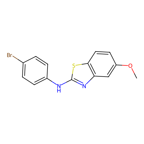 N-(4-bromophenyl)-5-methoxy-1,3-benzothiazol-2-amine structure
