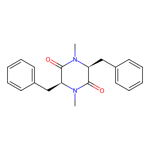 Cyclobis(N-methylphenylalanine) structure