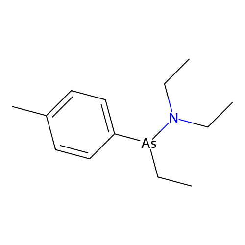Arsinous amide, As-(4-methylphenyl)-As,N,N-triethyl- structure