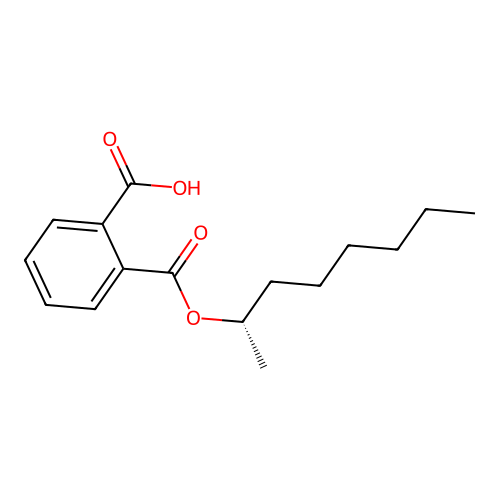 2-[(2S)-octan-2-yl]oxycarbonylbenzoic acid structure