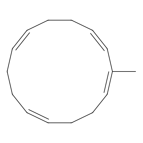 2-Methylcyclotetradeca-1,3,7,11-tetraene structure