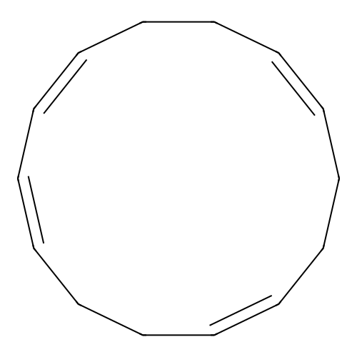 Cyclotetradeca-1,3,7,11-tetraene structure