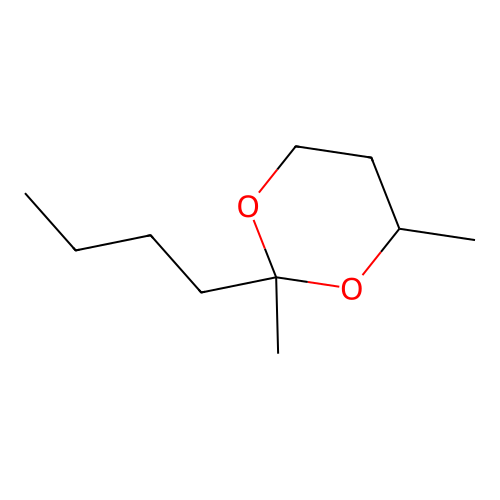 2-Butyl-2,4-dimethyl-1,3-dioxane structure