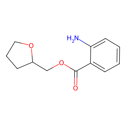 Oxolan-2-ylmethyl 2-aminobenzoate structure