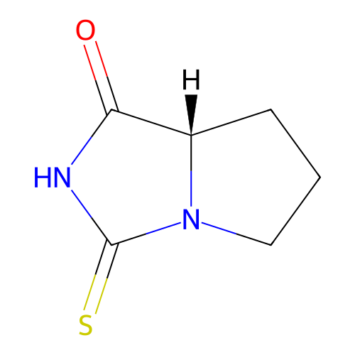Proline thiohydantoin structure
