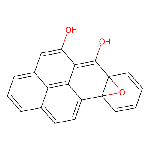 Benzo(a)pyrenediol, epoxydihydro- structure