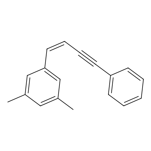 1,3-Dimethyl-5-(4-phenyl-1-buten-3-ynyl)benzene structure