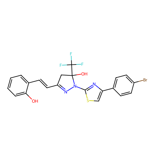 CAS 6118-78-1 - C21H15BrF3N3O2S structure
