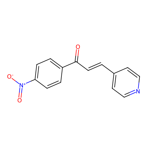 4'-Nitro-3-(4-pyridyl)-acrylphenone structure