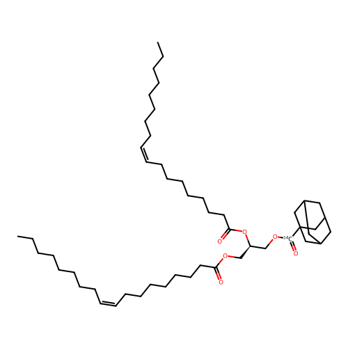 1,2-Dioleoyl-3-(alpha-1-adamantoyl)-sn-glycerol structure