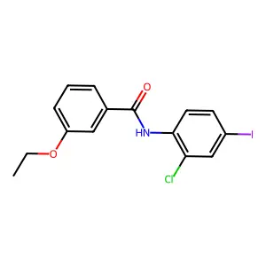 N-(2-chloro-4-iodophenyl)-3-ethoxybenzamide structure