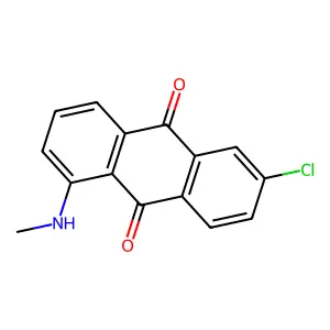 6-Chloro-1-(methylamino)anthracene-9,10-dione structure