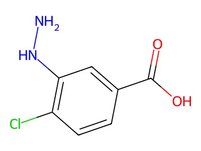 4-Chloro-3-hydrazino-benzoic acid structure