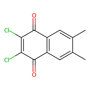 1,4-Naphthalenedione, 2,3-dichloro-6,7-dimethyl- structure