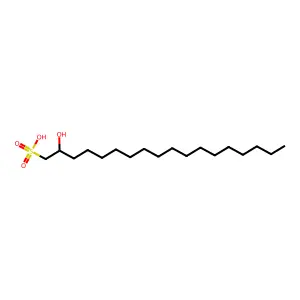 2-Hydroxy-1-octadecanesulfonic acid structure
