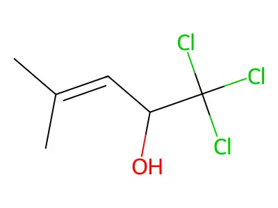 1,1,1-Trichloro-4-methyl-3-penten-2-ol structure