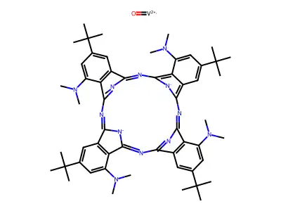 VANADYL TETRA-T-BUTYL-TETRAKIS(DIMETHYL- AMINO)-29H,31H-PHTHALOCYANINE structure