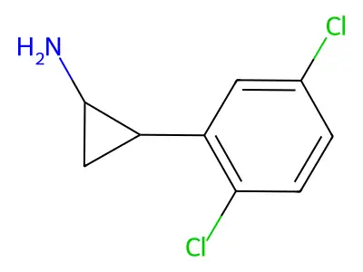 2-(2,5-二氯苯基)环丙-1-胺 structure