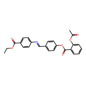 [4-[(4-Ethoxycarbonylphenyl)iminomethyl]phenyl] 2-acetyloxybenzoate structure
