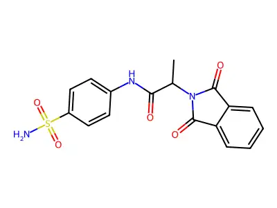 2-(1,3-dioxo-1,3-dihydro-2H-isoindol-2-yl)-N-(4-sulfamoylphenyl)propanamide structure