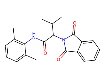 N-(2,6-dimethylphenyl)-2-(1,3-dioxo-1,3-dihydro-2H-isoindol-2-yl)-3-methylbutanamide structure