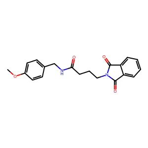 4-(1,3-dioxo-1,3-dihydro-2H-isoindol-2-yl)-N-(4-methoxybenzyl)butanamide structure