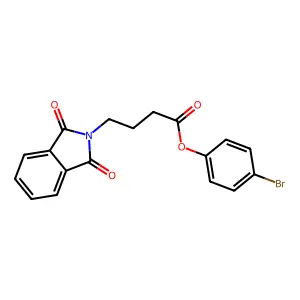 4-bromophenyl 4-(1,3-dioxo-1,3-dihydro-2H-isoindol-2-yl)butanoate structure