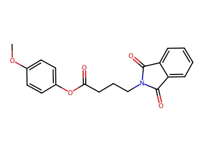 4-methoxyphenyl 4-(1,3-dioxo-1,3-dihydro-2H-isoindol-2-yl)butanoate structure