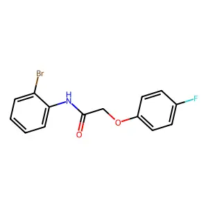 N-(2-Bromophenyl)-2-(4-fluorophenoxy)acetamide structure