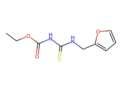 ethyl N-{[(2-furylmethyl)amino]carbothioyl}carbamate structure