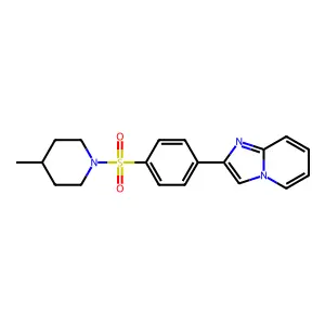 1-(4-{Imidazo[1,2-a]pyridin-2-yl}benzenesulfonyl)-4-methylpiperidine structure
